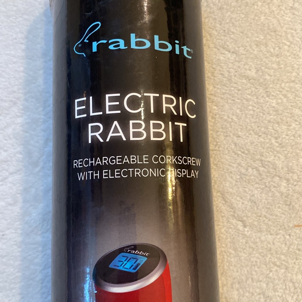 Rabbit Electric Rabbit rechargeable corkscrew NIB - Picture 15 of 15